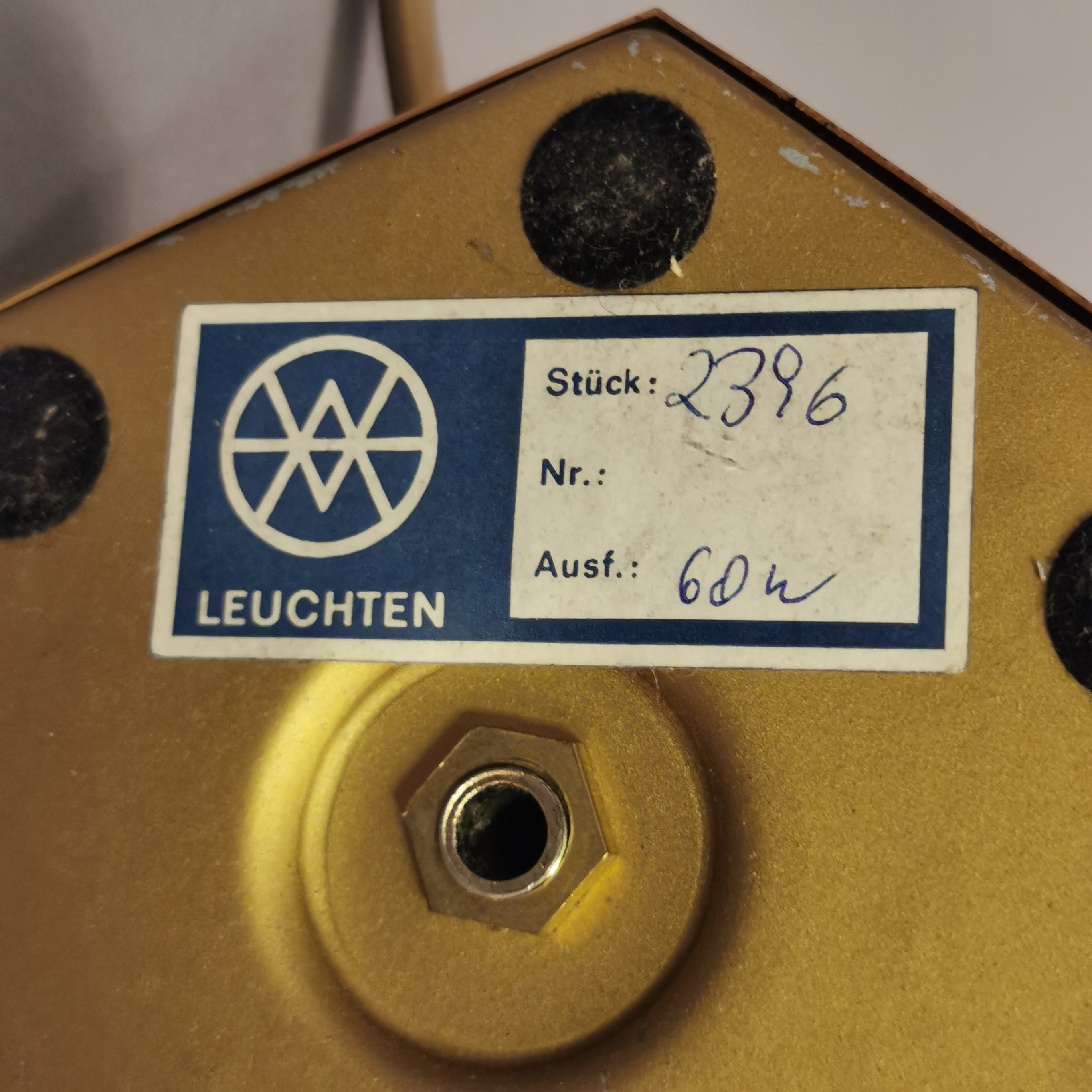 Klassische Klavierleuchte aus Messing von WMI 0054