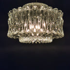 Original Glashütte Limburg Kristall Pendelleuchte aus den 60er Jahren 0015