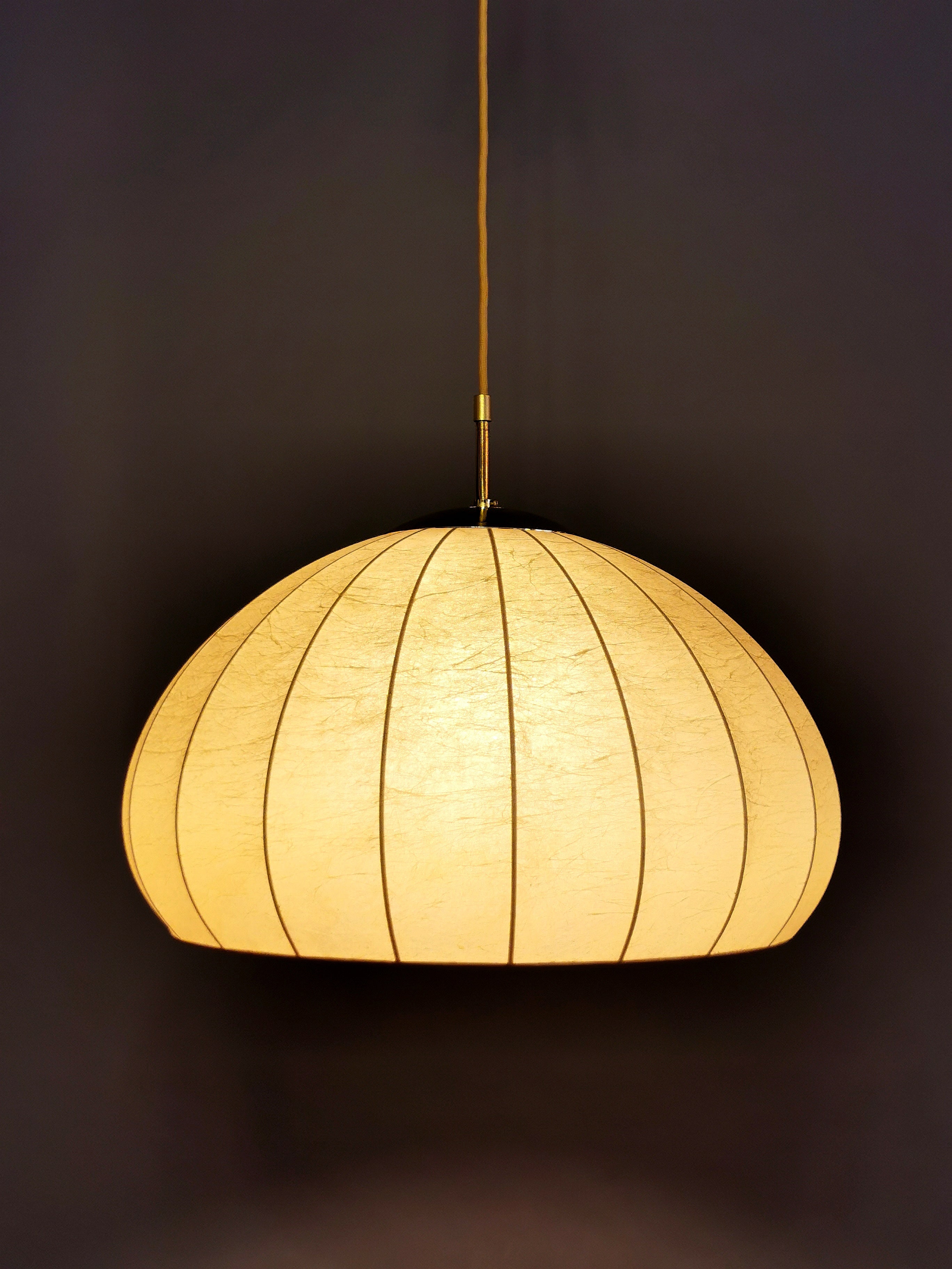 Original 60er Jahre Cocoon Pendelleuchte 0009