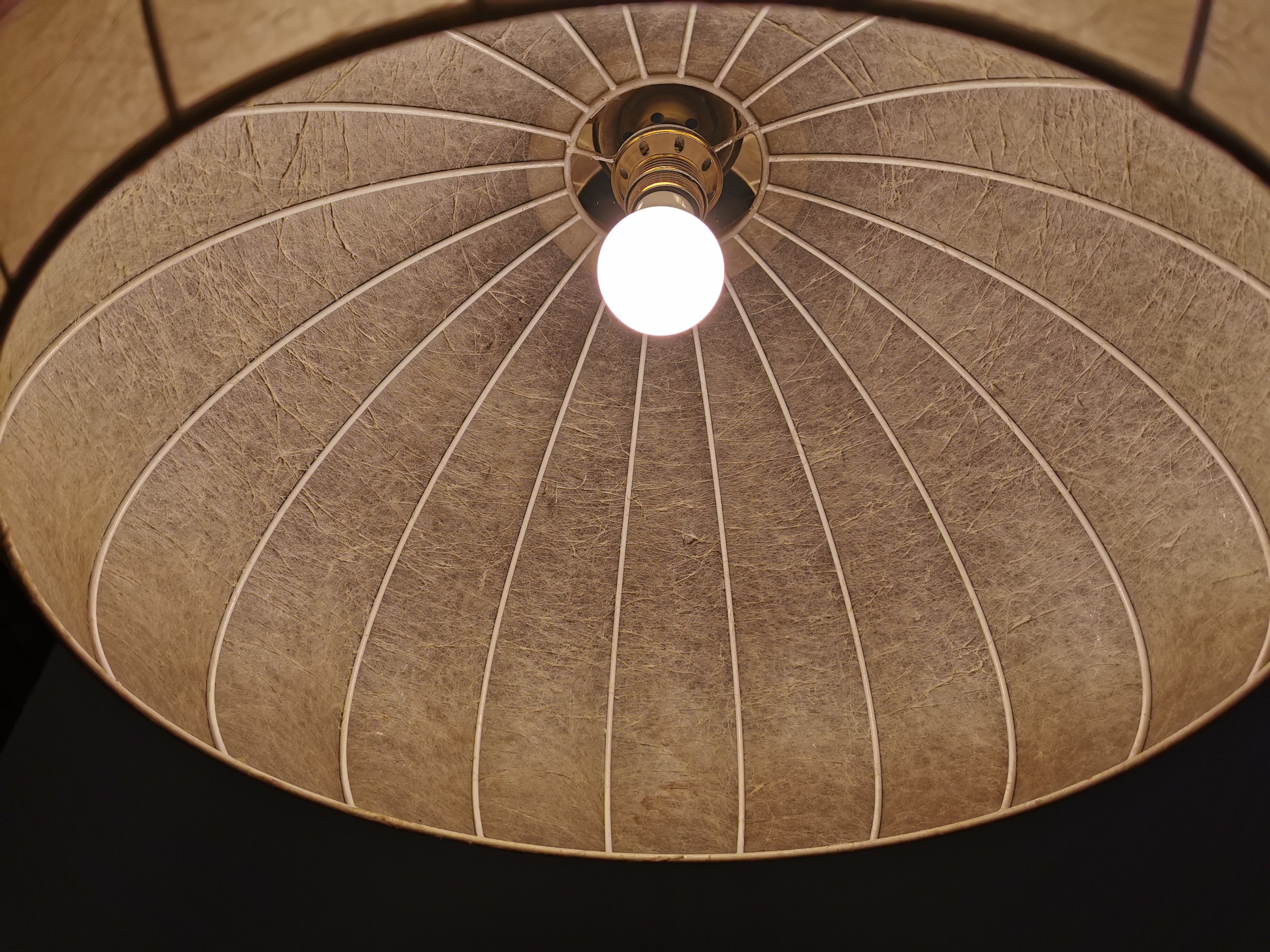 Original 60er Jahre Cocoon Pendelleuchte 0009