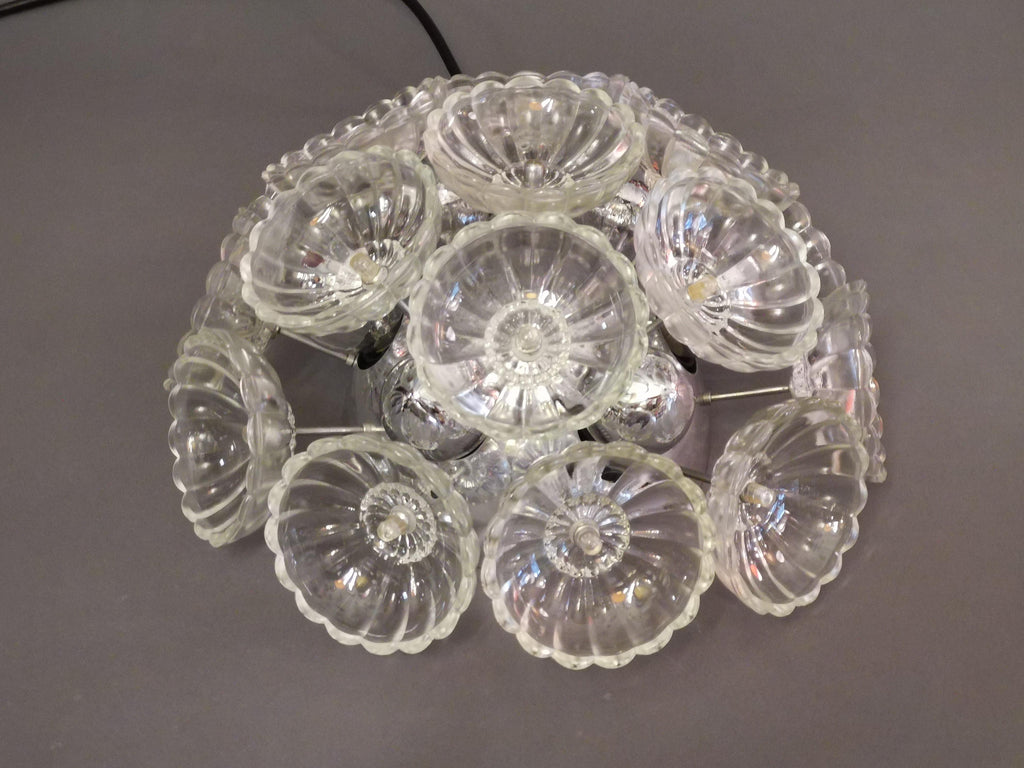 DDR Sputnik Wandleuchte, Deckenleuchte, Pusteblume