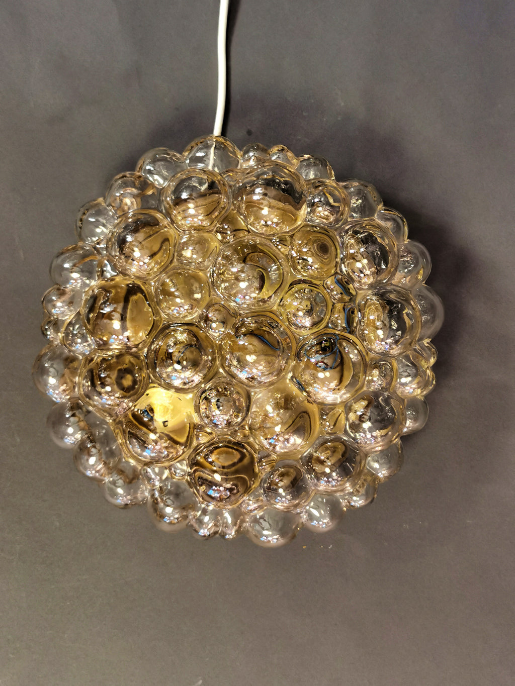 60er 70er Jahre bubleglas Wandleuchte, Deckenleuchte Helena Tynell 0017