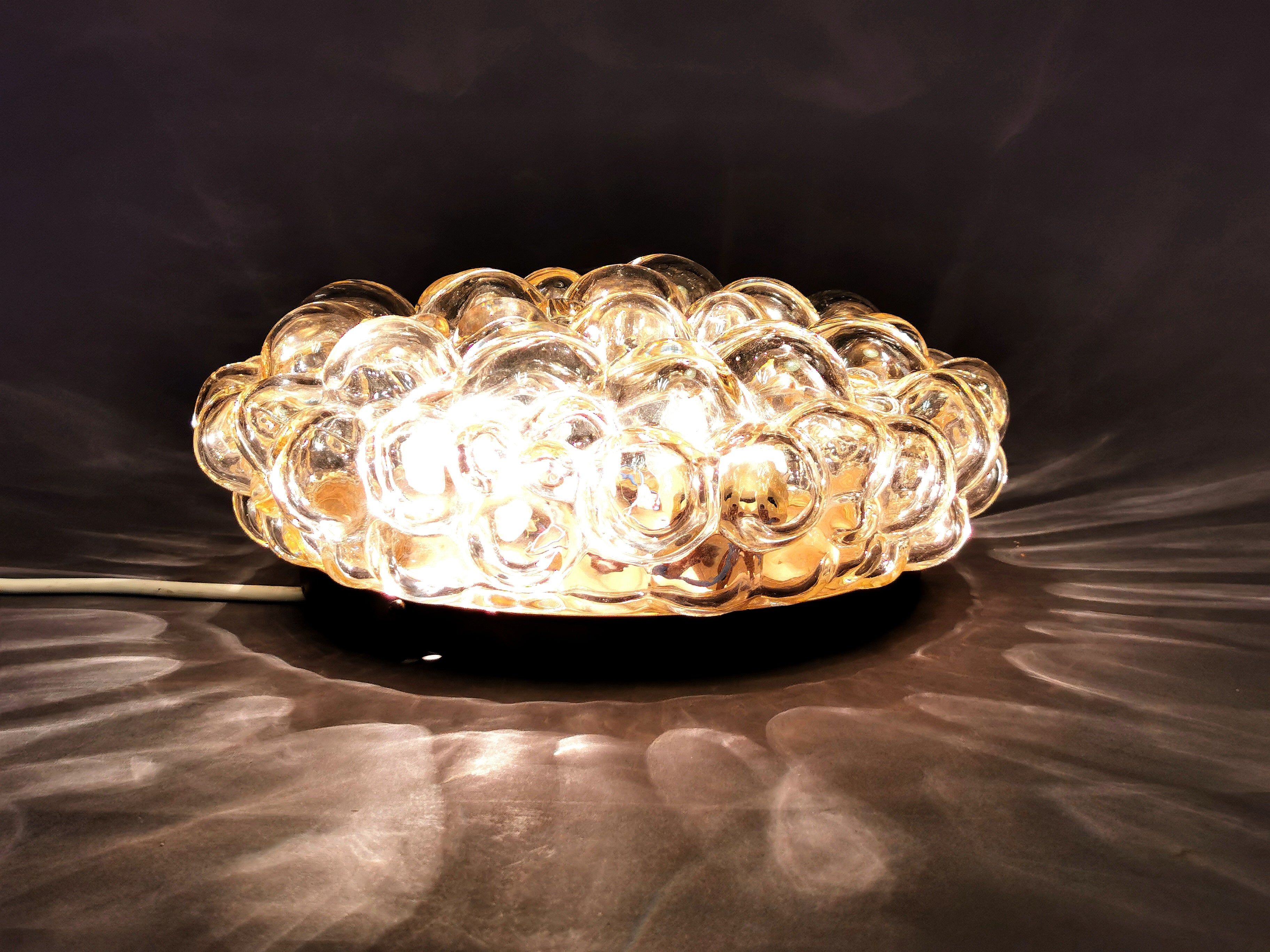 60er 70er Jahre bubleglas Wandleuchte, Deckenleuchte Helena Tynell 0017
