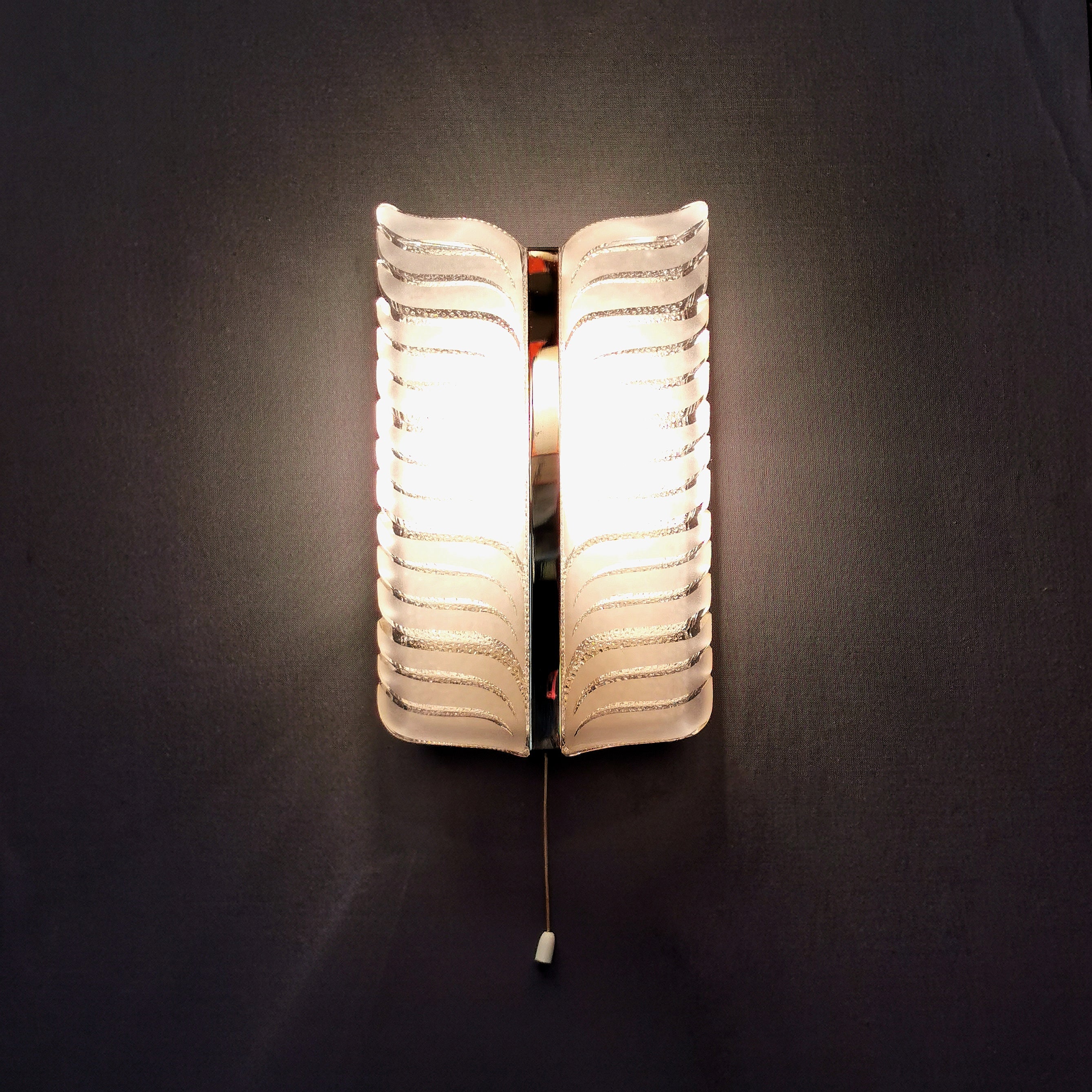 Original Eisglas Wandleuchte 0045