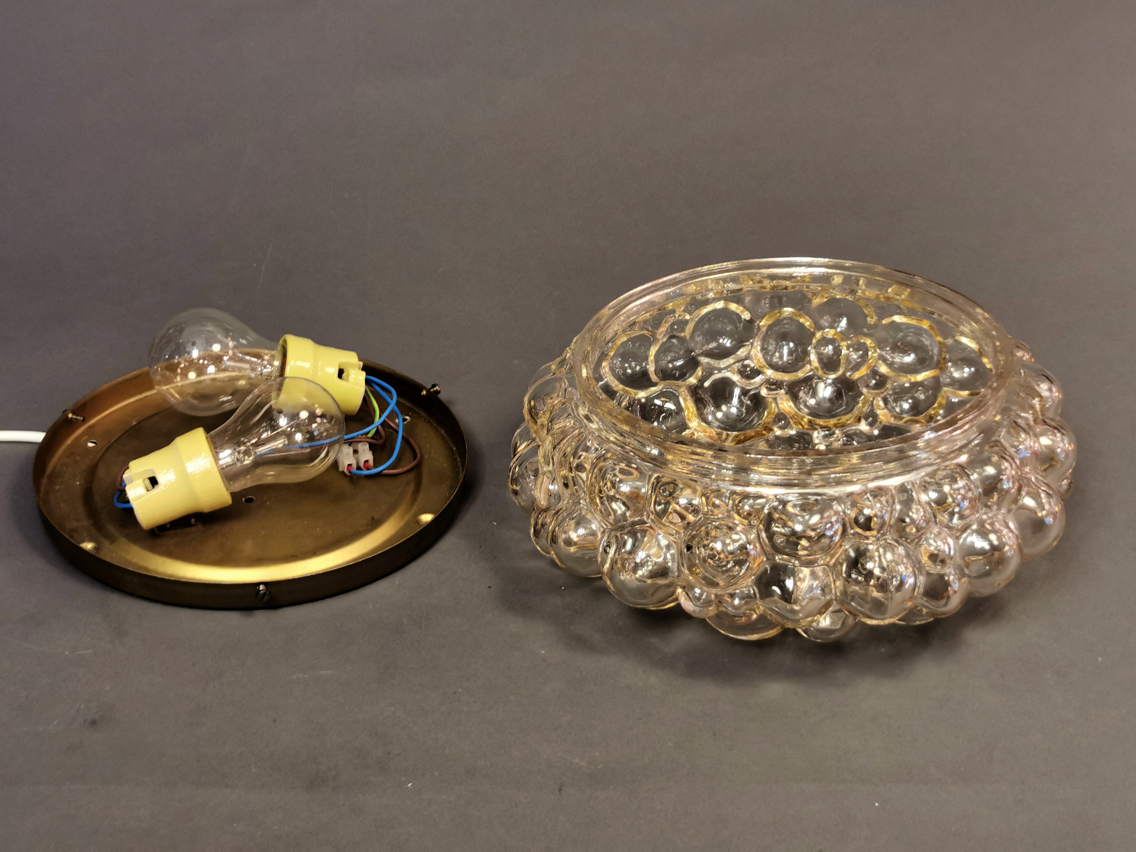 60er 70er Jahre bubleglas Wandleuchte, Deckenleuchte Helena Tynell 0017