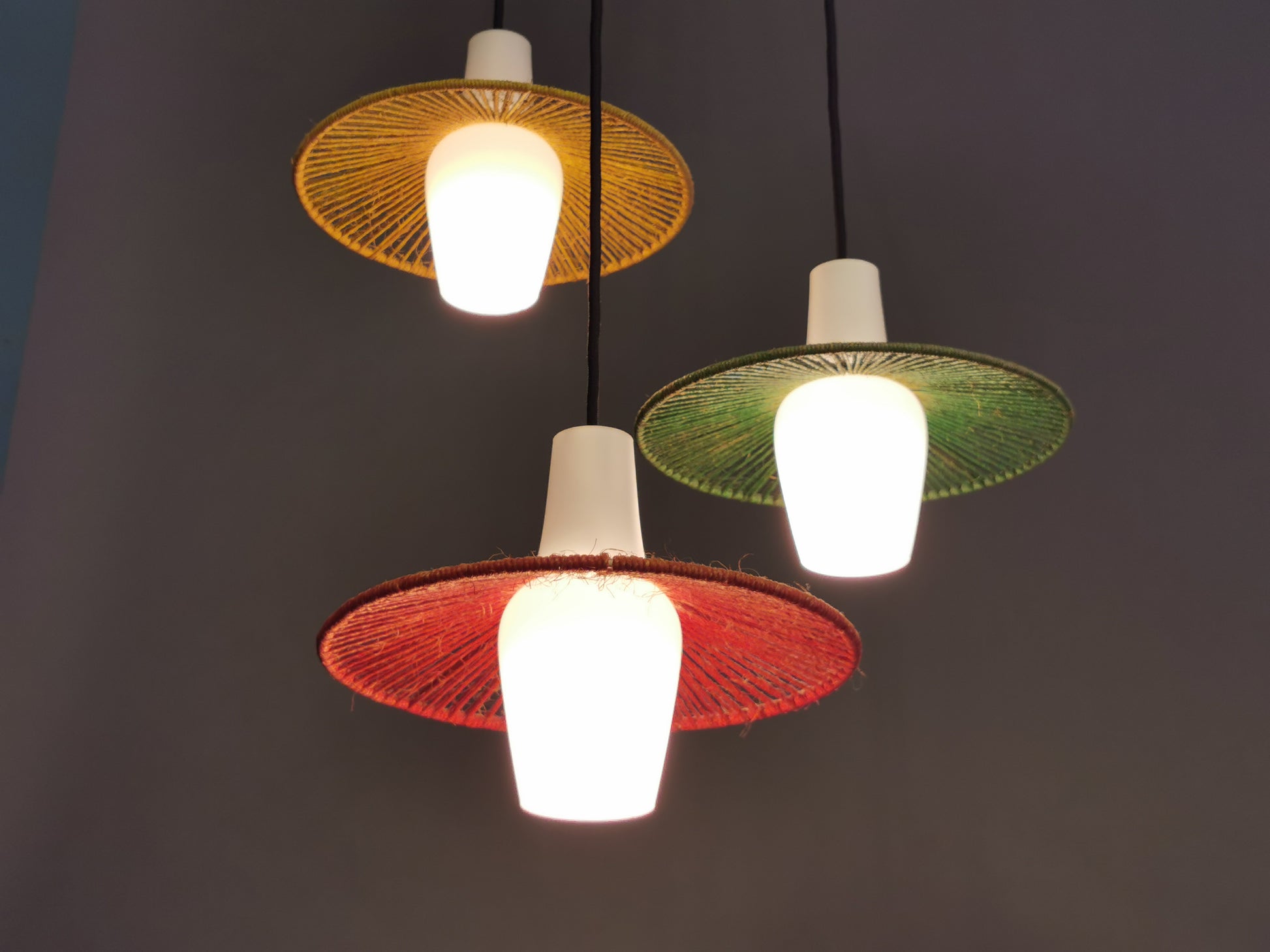 Original Kaskaden Leuchte 50er Jahre 0023