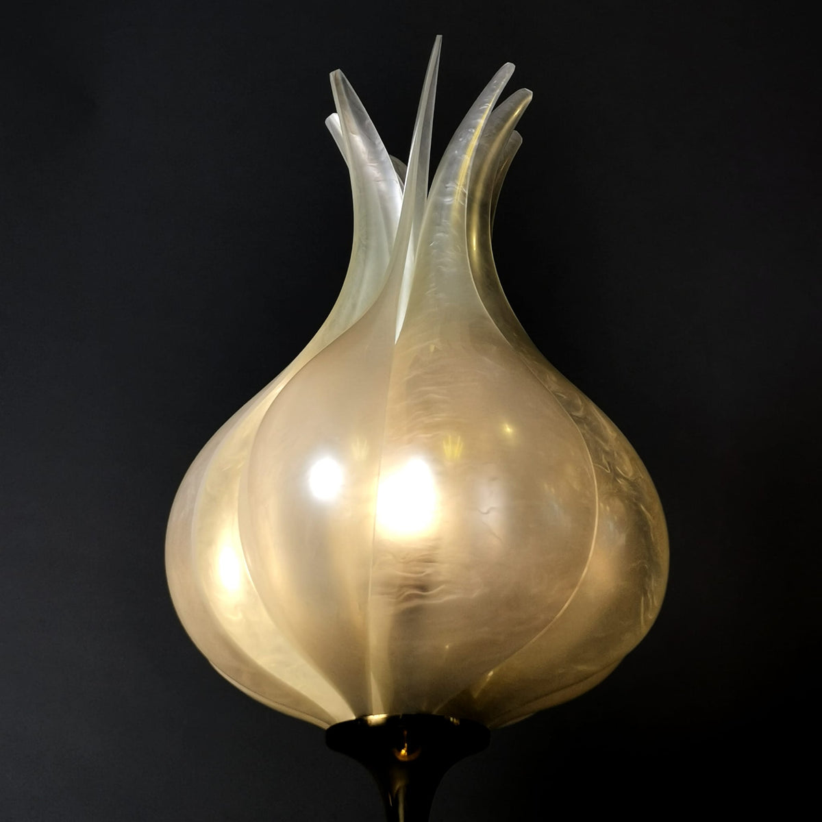 Original 60er 70er Vintage Tischleuchte Tischlampe von Maison Rougier nach einem Entwurf von Roger Rougier 0058