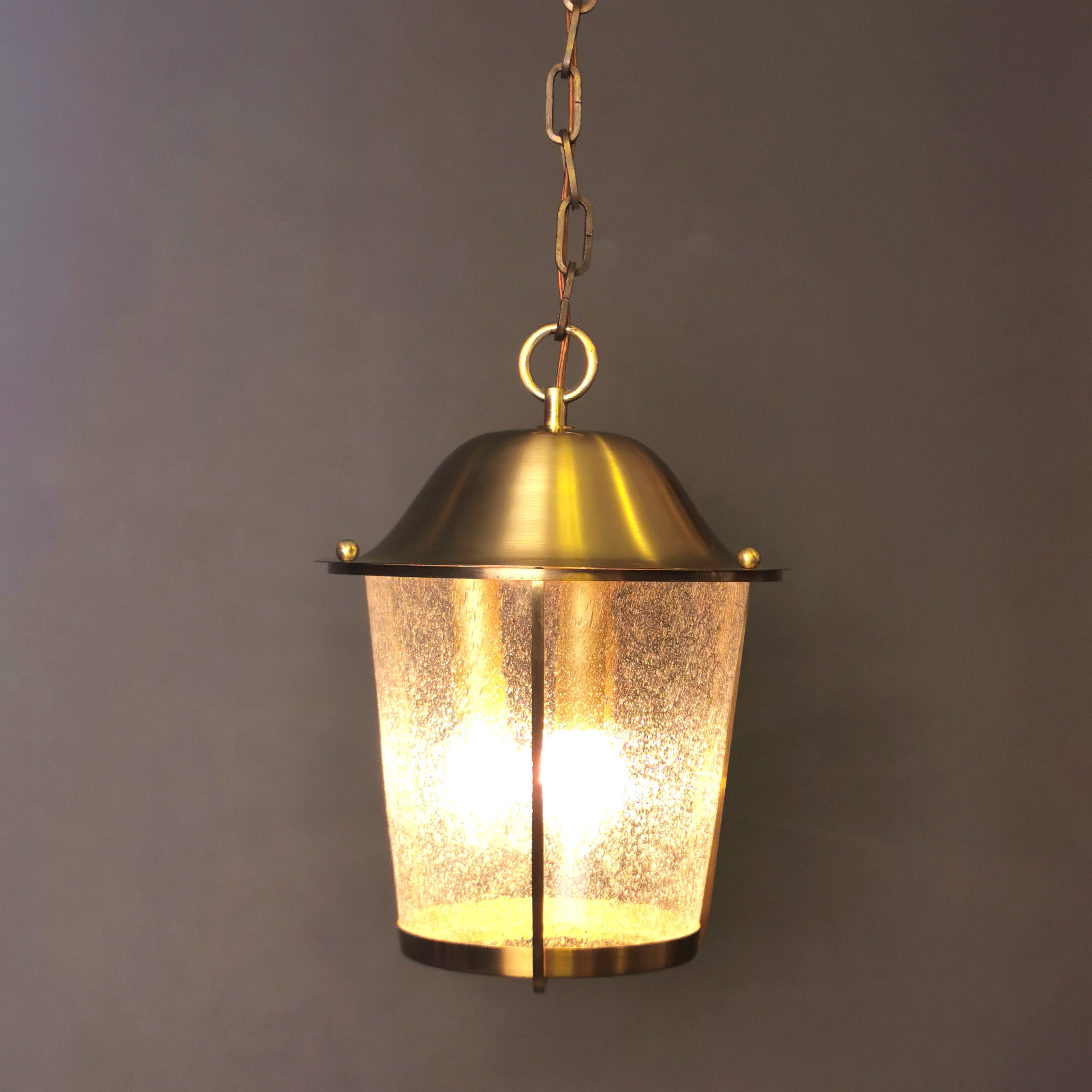 Original 60er Jahre Bubbleglas Hängeleuchte Jean Perzel zugeschrieben 0044