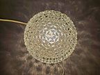 Original 60er Strukturglas Wandleuchte 0062