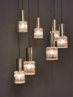 Original Vintage Pendelleuchte Kaskadenlampe 60er Jahre 0056