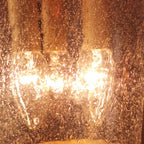 Original 60er Jahre Bubbleglas Hängeleuchte Jean Perzel zugeschrieben 0044