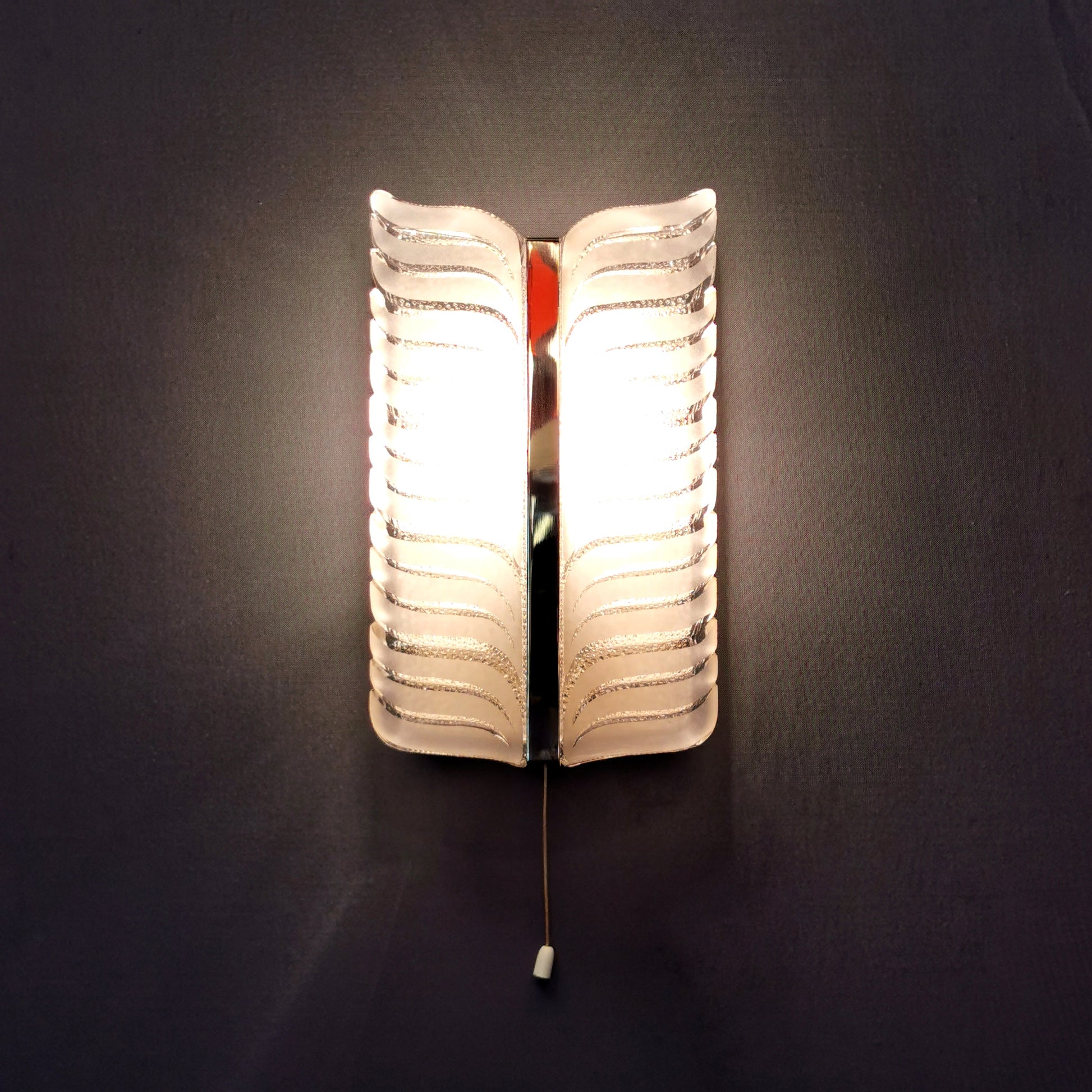 Original Eisglas Wandleuchte 0045