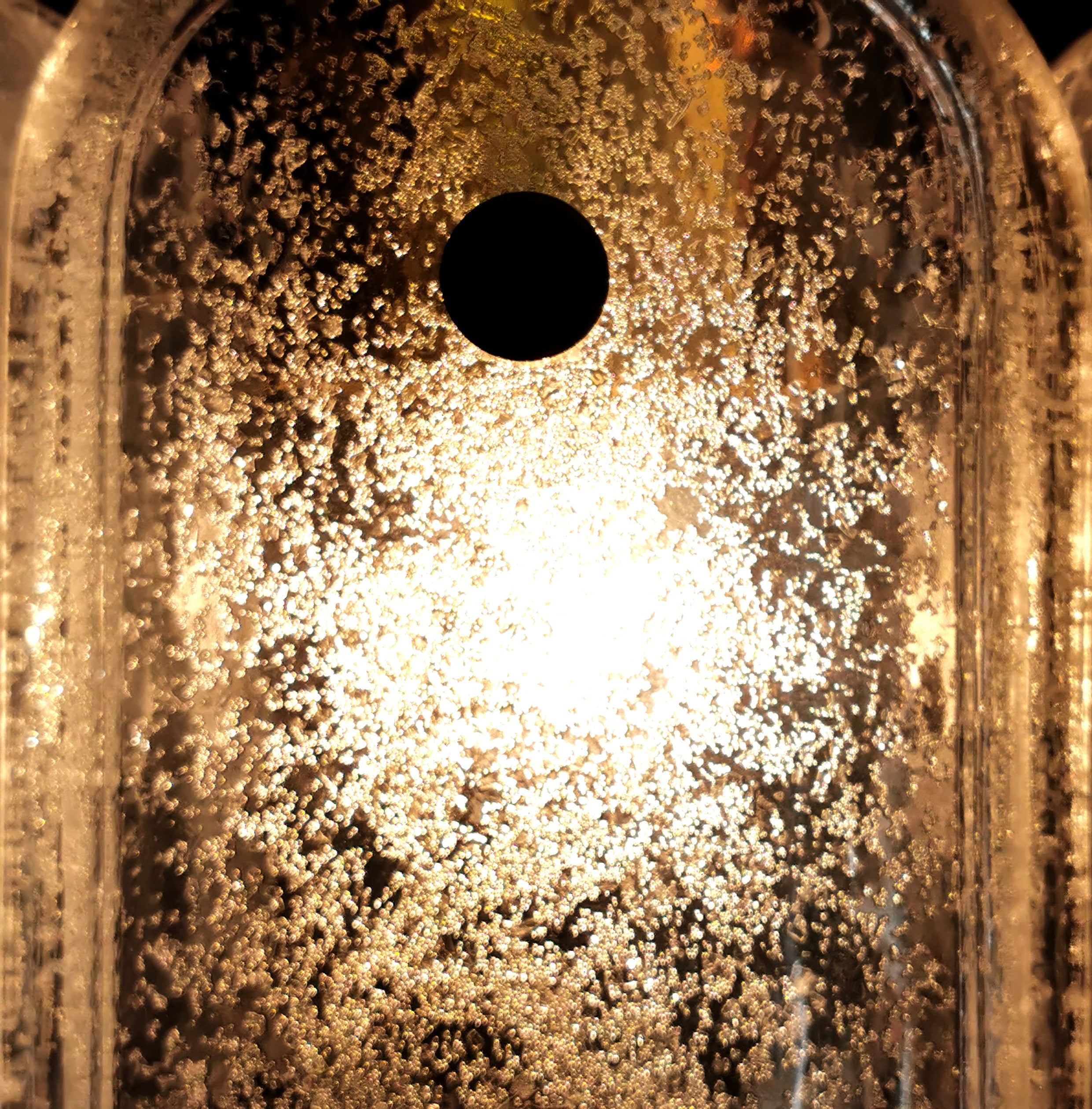 Original 60er Hängeleuchte Glashütte Limburg, 0037