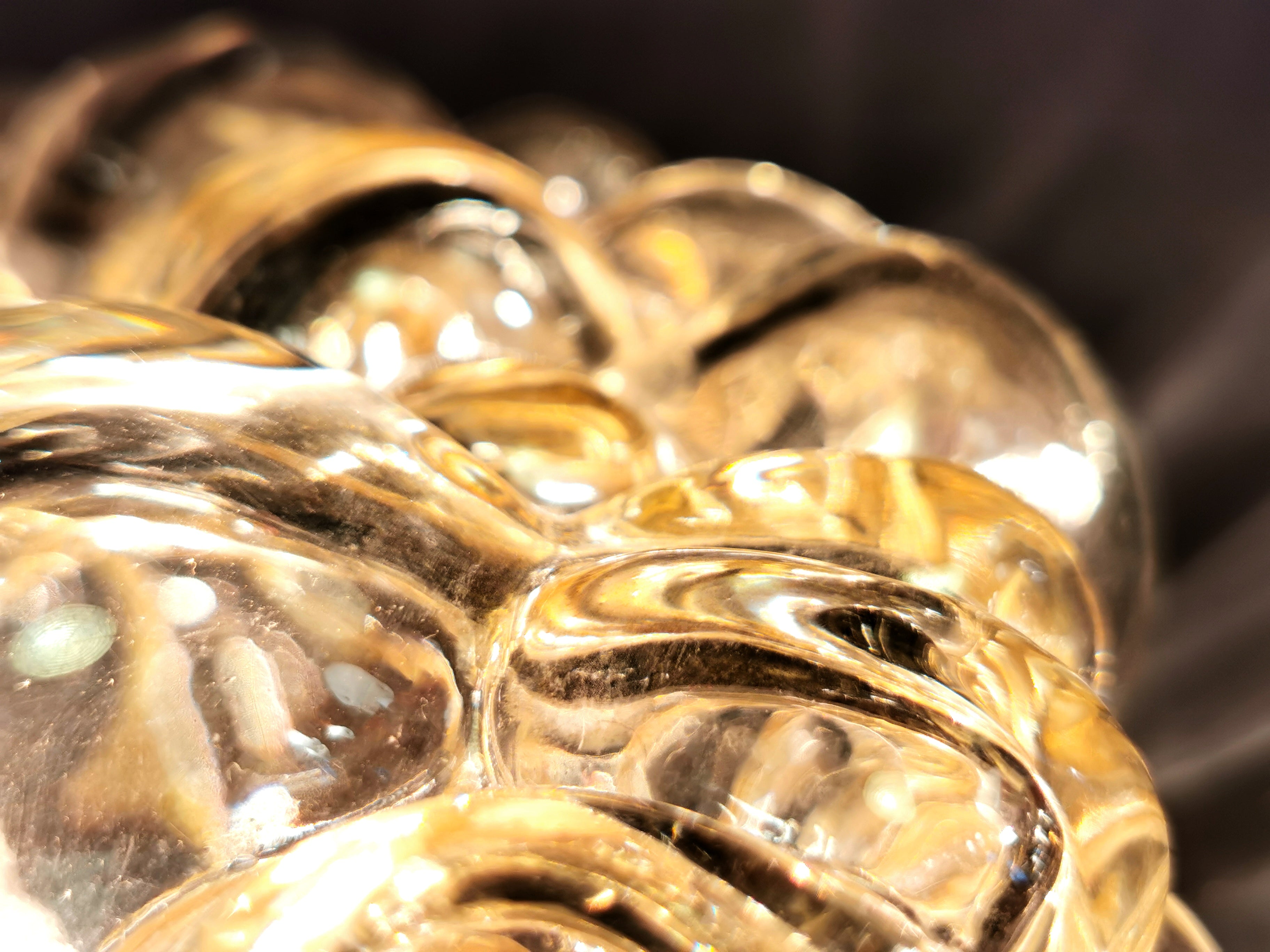 60er 70er Jahre bubleglas Wandleuchte, Deckenleuchte Helena Tynell 0017