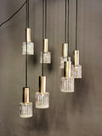 Original Vintage Pendelleuchte Kaskadenlampe 60er Jahre 0056