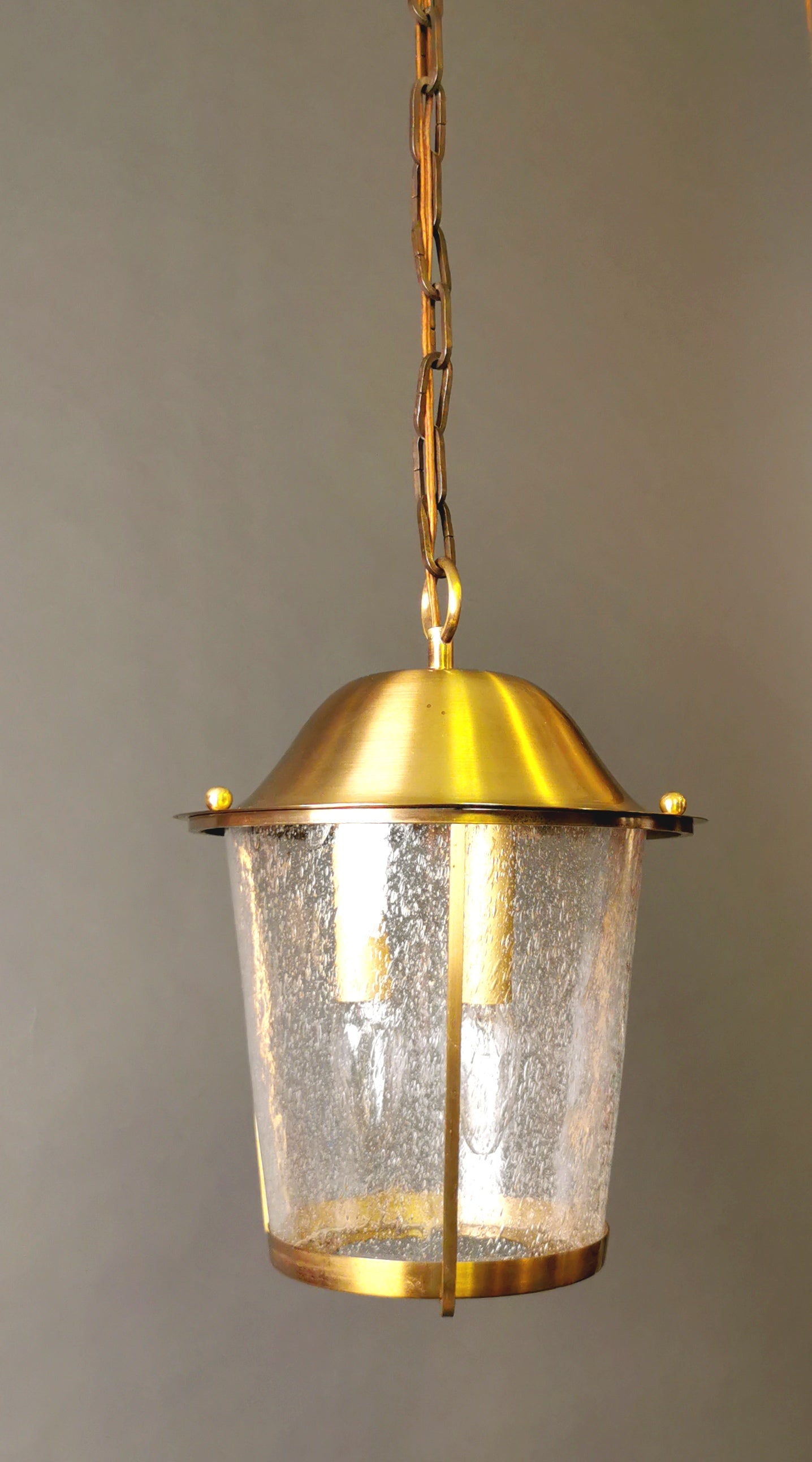 Original 60er Jahre Bubbleglas Hängeleuchte Jean Perzel zugeschrieben 0044