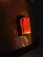 Kupfer Pendelleuchte 60er 70er 0014