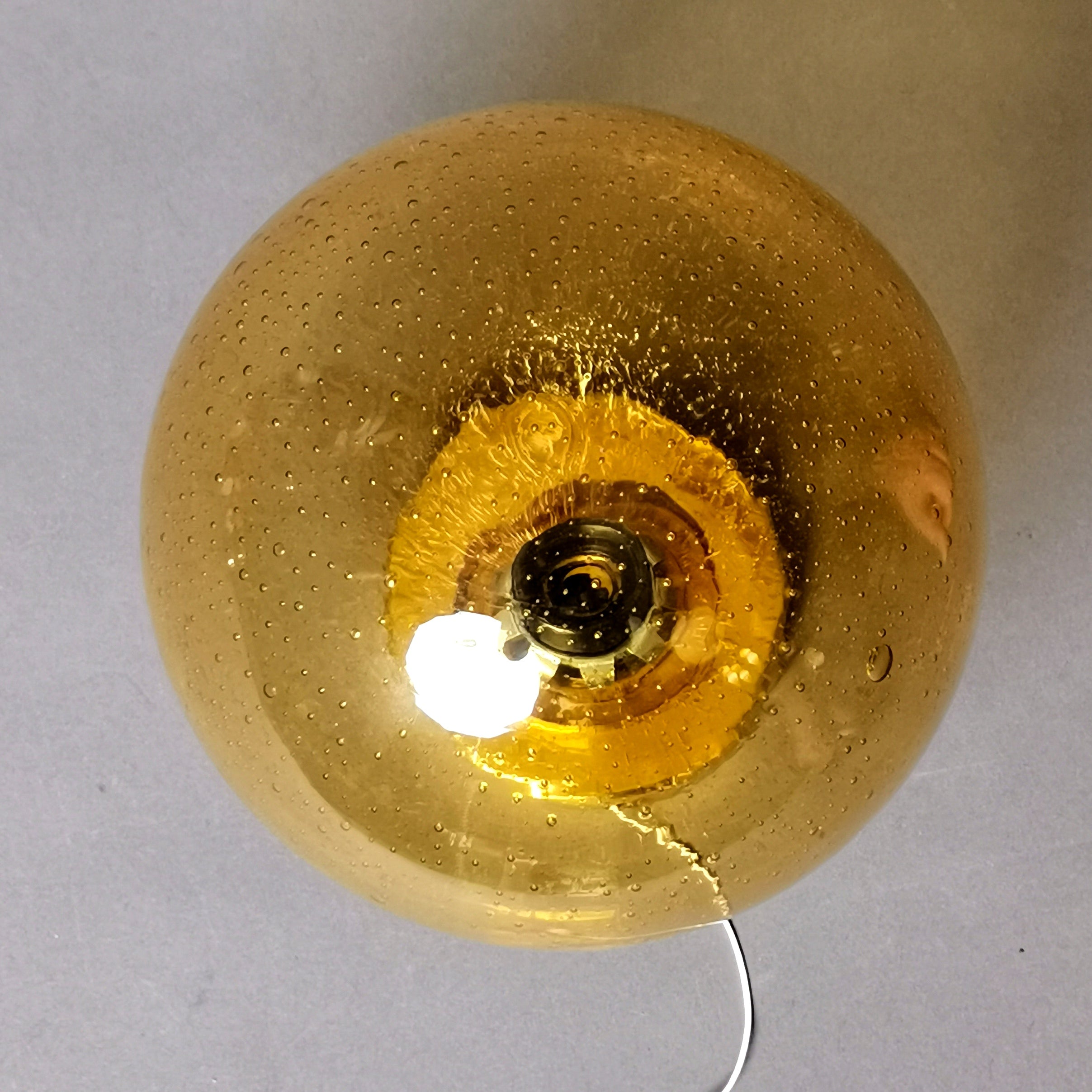 Original 60er Bubbleglas Wandleuchte 0040