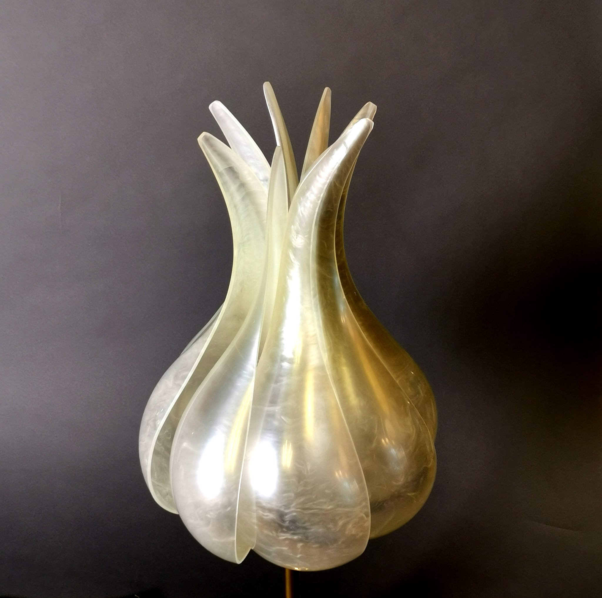Original 60er 70er Vintage Tischleuchte Tischlampe von Maison Rougier nach einem Entwurf von Roger Rougier 0058