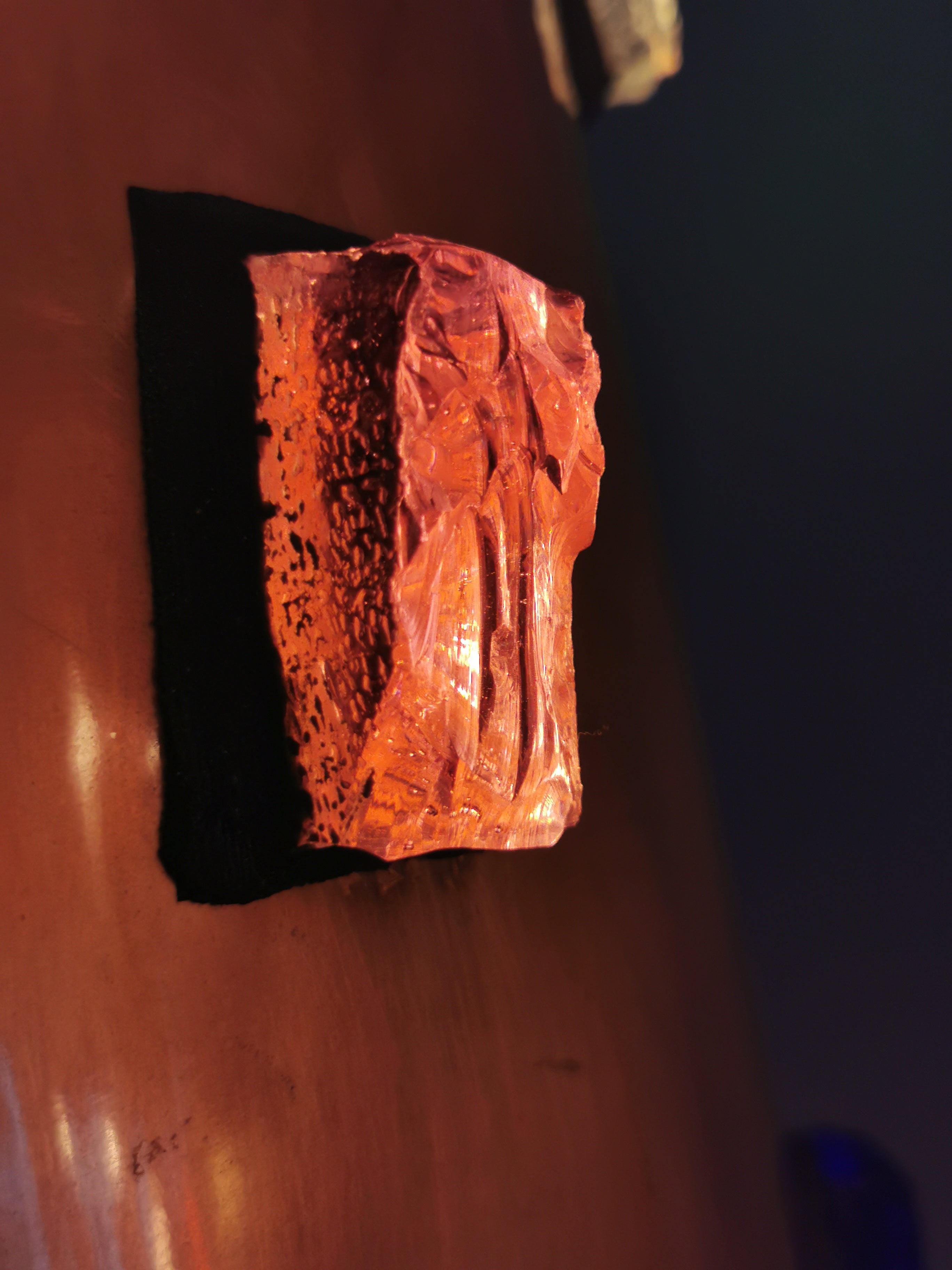 Kupfer Pendelleuchte 60er 70er 0014