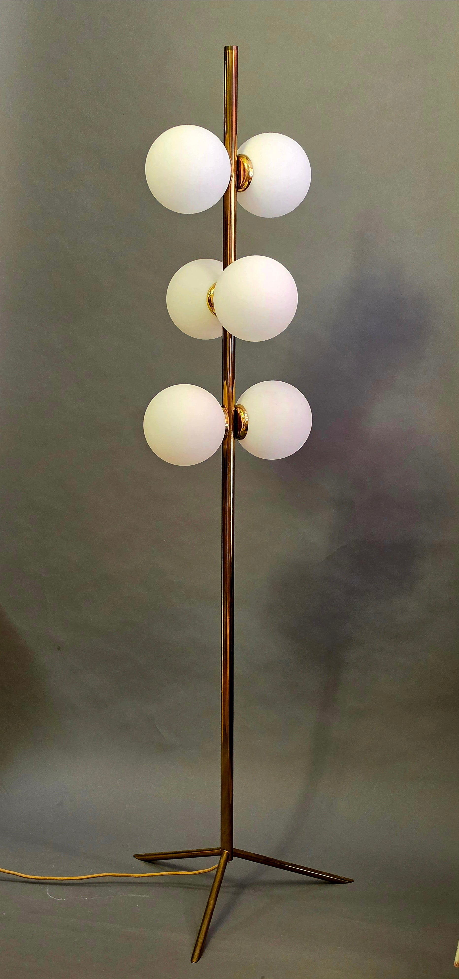 Original 60er Jahre Vintage Stehleuchte Sputnik 0066