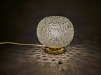 Original 60er Strukturglas Wandleuchte 0062