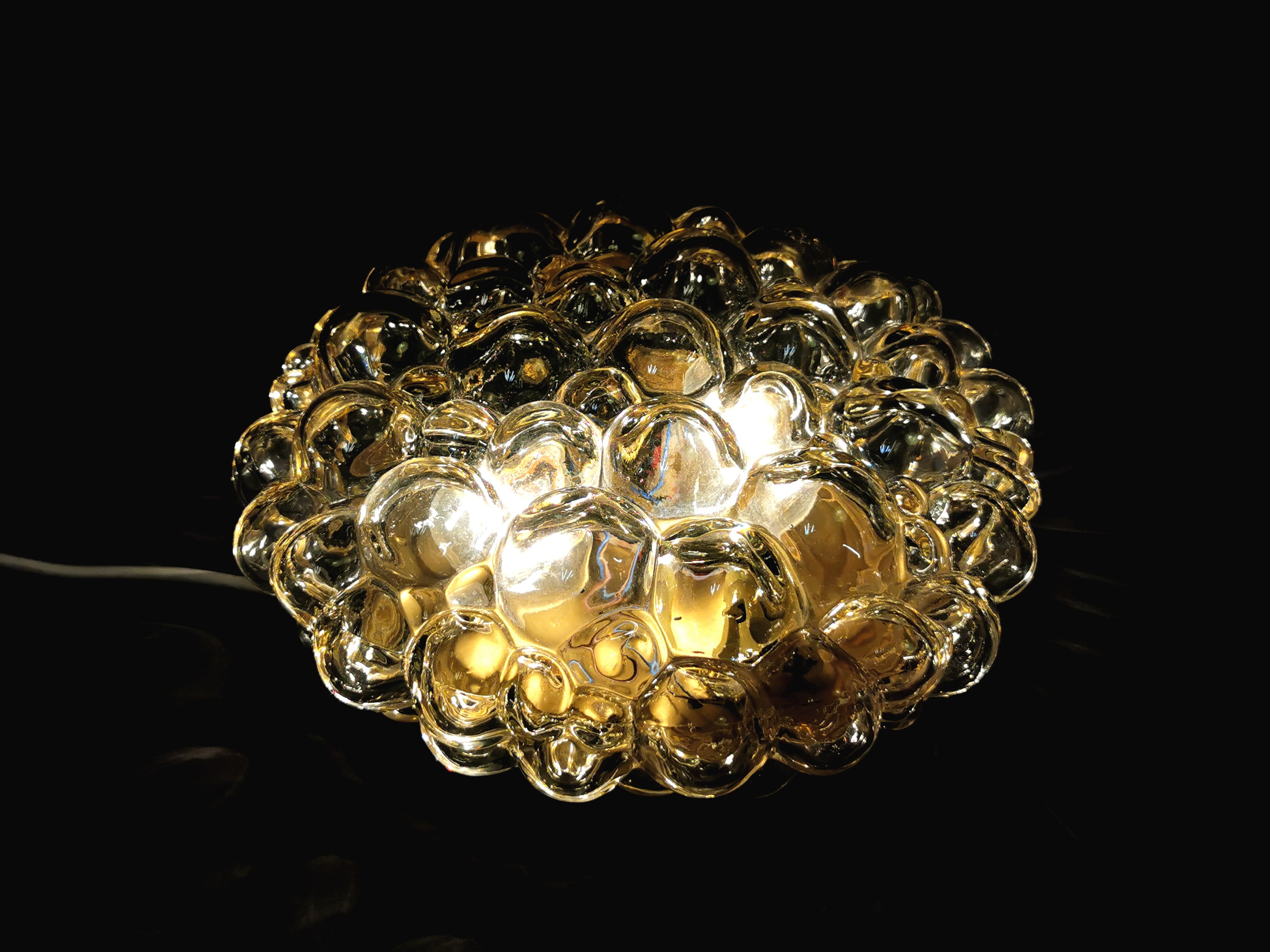 60er 70er Jahre bubleglas Wandleuchte, Deckenleuchte Helena Tynell 0017